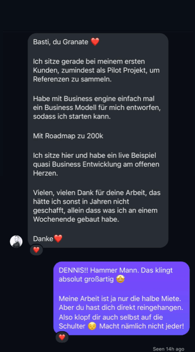 Kundenstimme Chatverlauf