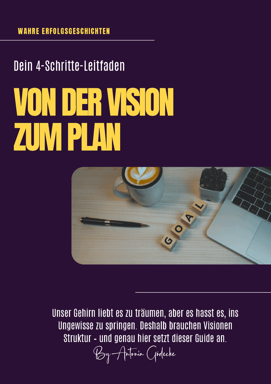 Das Workbook „Von der Vision zum Plan"